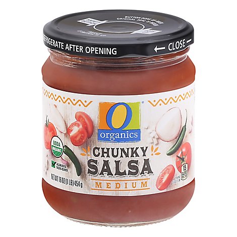 O Organics Organic Salsa Medium Chunky Jar - 16 Oz