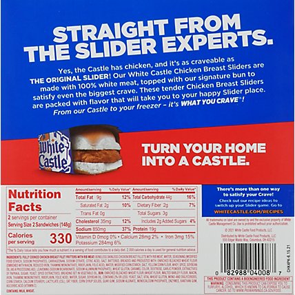White Castle Microwaveable Chicken Breast Sandwiches - 4 Count - Image 6