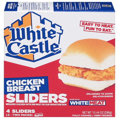 White Castle Microwaveable Chicken Breast Sandwiches - 4 Count