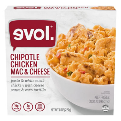 Evol All Natural Mac & Cheese Chipotle Chicken - 8 Oz