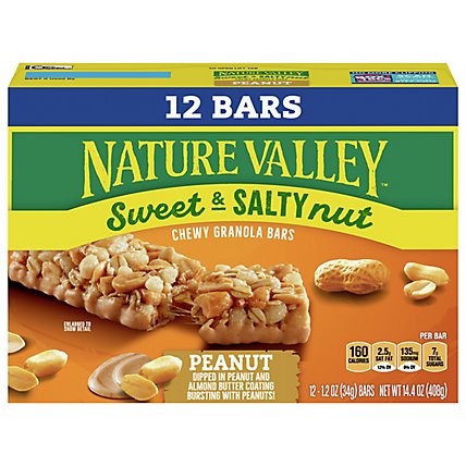 Nature Valley Granola Bars Sweet & Salty Nut Peanut Value Pack - 12-1.2 Oz - Image 3