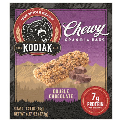 Kodiak Chewy Double Chocolate Granola Bars Box - 6.17 Oz - Image 3