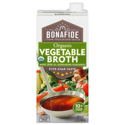 Bonafide Vegetable Broth Organic - 32 Oz