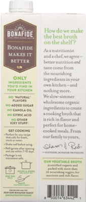 Bonafide Vegetable Broth Organic - 32 Oz - Image 7