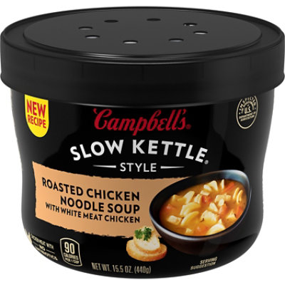 Campbell's Slow Kettle Roasted Chicken Noodle Soup with White Meat Chicken - 15.5 Oz