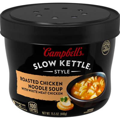 Campbell's Slow Kettle Roasted Chicken Noodle Soup with White Meat Chicken - 15.5 Oz - Image 1