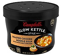 Campbells Slow Kettle Style Soup Roasted Chicken Noodle - 15.5 Oz