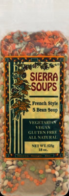 Sierra Soups Vegan Gluten Free French Style 5 Bean Soup - 18 Oz - Image 2