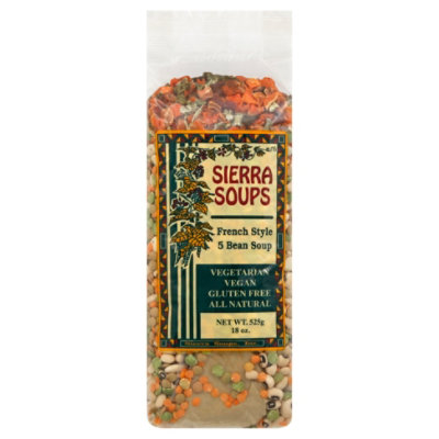 Sierra Soups Vegan Gluten Free French Style 5 Bean Soup - 18 Oz