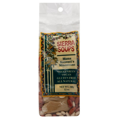 Sierra Soups Vegan Gluten Free Mama Sorrentis Minestrone - 12 Oz