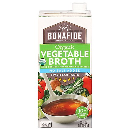 Bonafide Vegetable Broth No Salt Organic - 32 Oz - Image 3
