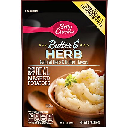 Betty Crocker Potatoes Butter & Herb Pouch - 4.7 Oz - Image 2