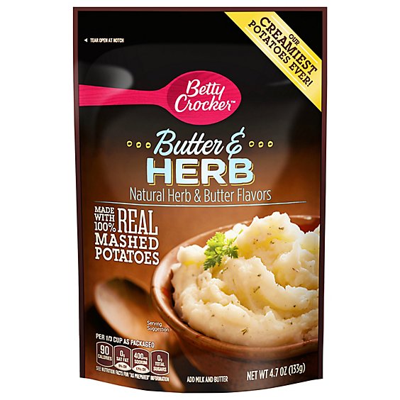 Betty Crocker Potatoes Butter & Herb Pouch - 4.7 Oz