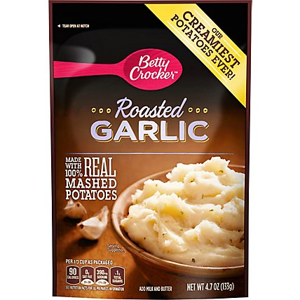 Betty Crocker Potatoes Mashed Roasted Garlic Pouch - 4.7 Oz - Image 2