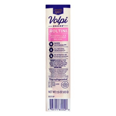 Volpi Roltini Mozzarella And Spicy Salami Snack - 1.5 Oz - Image 3