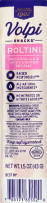 Volpi Roltini Mozzarella And Spicy Salami Snack - 1.5 Oz - Image 2