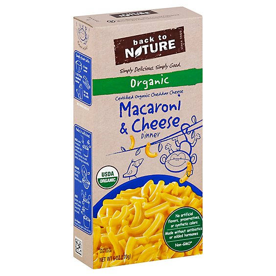 back to NATURE Macaroni & Cheese Dinner Organic Box - 6 Oz
