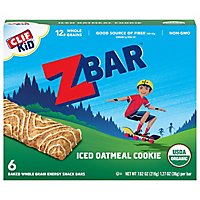 CLIF Kid ZBar Organic Iced Oatmeal Cookie - 6-1.27 Oz - Image 2