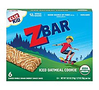 CLIF Kid Zbar Organic Iced Oatmeal Cookie Energy Bars - 6 Count