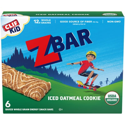 CLIF Kid ZBar Organic Iced Oatmeal Cookie - 6-1.27 Oz