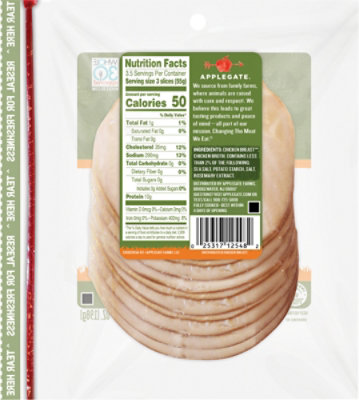 Applegate Natural Oven Roasted Chicken Breast - 7 Oz - Image 7