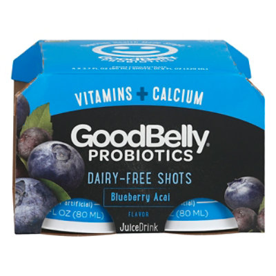 GoodBelly Blueberry Acai Probiotic Fruit Juice - 4-2.7 Fl. Oz. - Image 3