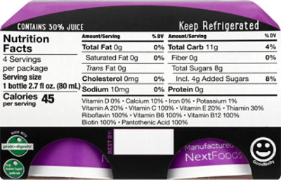 Good Belly Pomegranate Blackberry Juice Drink - 4-2.7 Fl. Oz. - Image 6