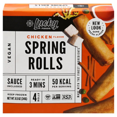 Lucky Chicken Flavor Spring Rolls - 8.5 Oz - Image 3