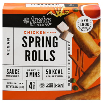 Lucky Chicken Flavor Spring Rolls - 8.5 Oz - Image 3