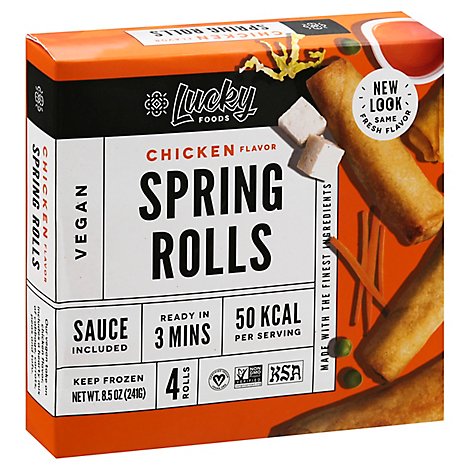 Lucky Chicken Flavor Spring Rolls - 8.5 Oz