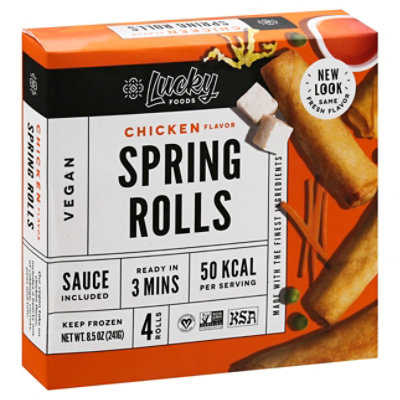 Lucky Chicken Flavor Spring Rolls - 8.5 Oz