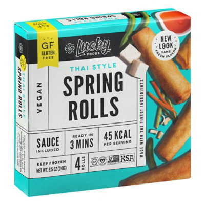 Lucky Thai Spring Rolls - 8.5 Oz - Image 1