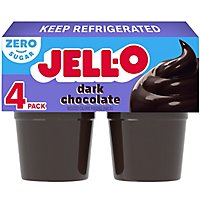Jell-O Dark Chocolate Sugar Free Ready to Eat Pudding Cups Snack Cups - 4 Count - Image 4