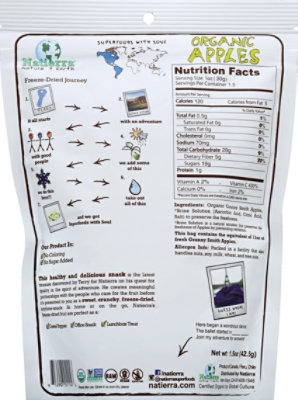 Natures All Foods Dried Apples Organic - 1.5 Oz - Image 3