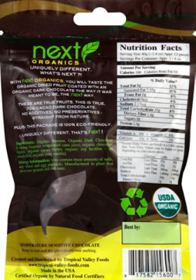 Next Organics Bananas Dark Chocolate Organic - 4 Oz - Image 3