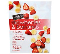 Signature SELECT Strawberries & Bananas Sliced - 16 Oz