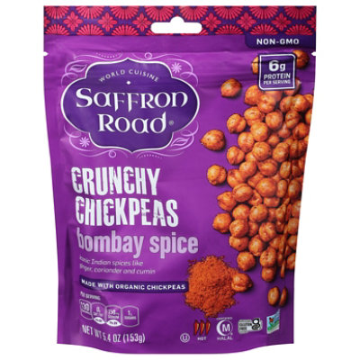 Saffron Road Bombay Spice Gluten Free Crunchy Chickpeas Snack - 5.4 Oz - Image 3