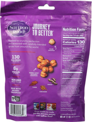 Saffron Road Bombay Spice Gluten Free Crunchy Chickpeas Snack - 5.4 Oz - Image 6