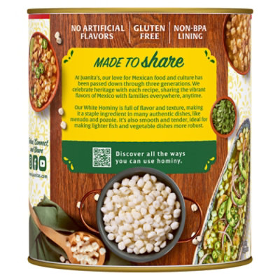 Juanitas Foods Hominy White Can - 105 Oz - Image 7
