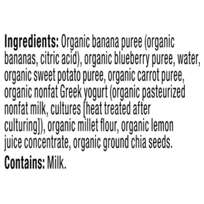 Plum Organics Organic Tots Mighty 4 Puree Sweet Potato Carrot Blueberry Apple Greek Yogurt - 4 Oz - Image 4