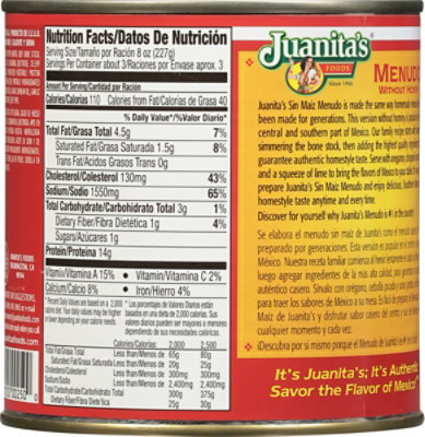 Juanitas Foods Menudo Without Hominy Can - 25 Oz - Image 7