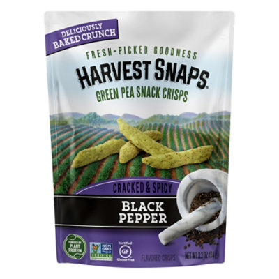 Harvest Snaps Black Pepper Green Pea Snack Crisps - 3.3 Oz - Image 3