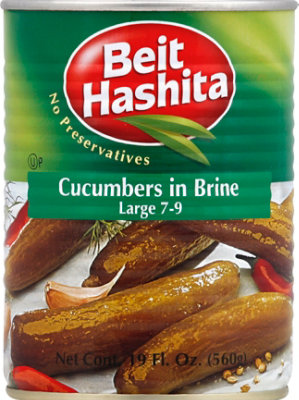 Beit Hashita Cukes In Brine 7-9 Cans - 19 Oz - Image 2