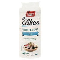 Liebers Rice Cakes With Sea Slat Thin - 3.1 Oz - Image 1