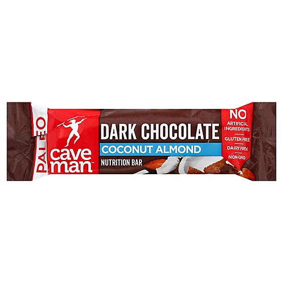 Caveman Foods Bars Dk. Chocolate Coconut - 1.4 Oz
