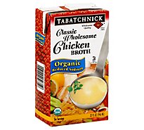 Tabatchnick Classic Wholesome Chicken Broth Organic Reduced Sodium Soup - 32 Fl. Oz.