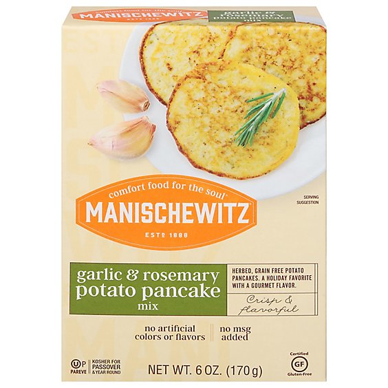 Manischewitz Garlic & Rosemary Potato Pancake - 6 Oz