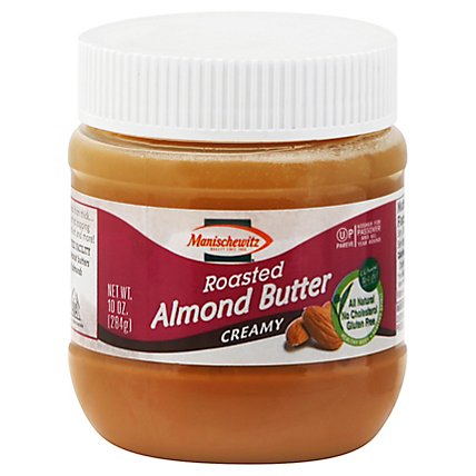 Manischewitz Roasted Creamy Almond Butter - 10 Oz - Image 1