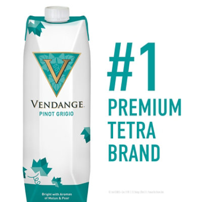 Vendange Wine White Pinot Grigio Go Pack - 1 Liter - Image 3