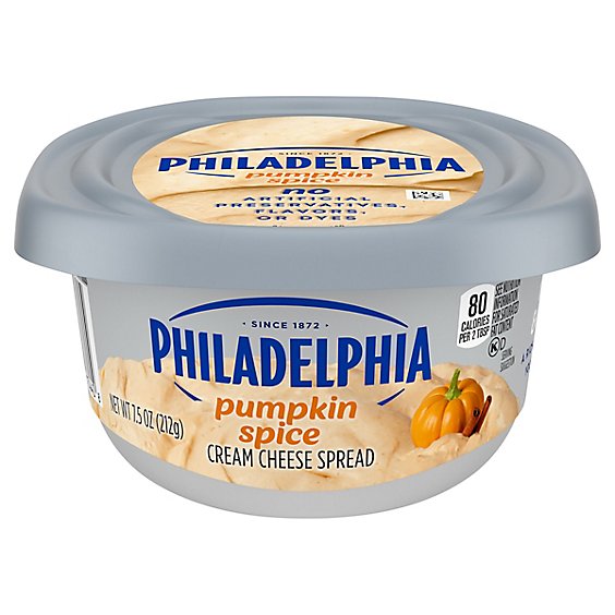 Philadelphia Pumpkin Spice Cream Cheese Spread Tub - 7.5 Oz